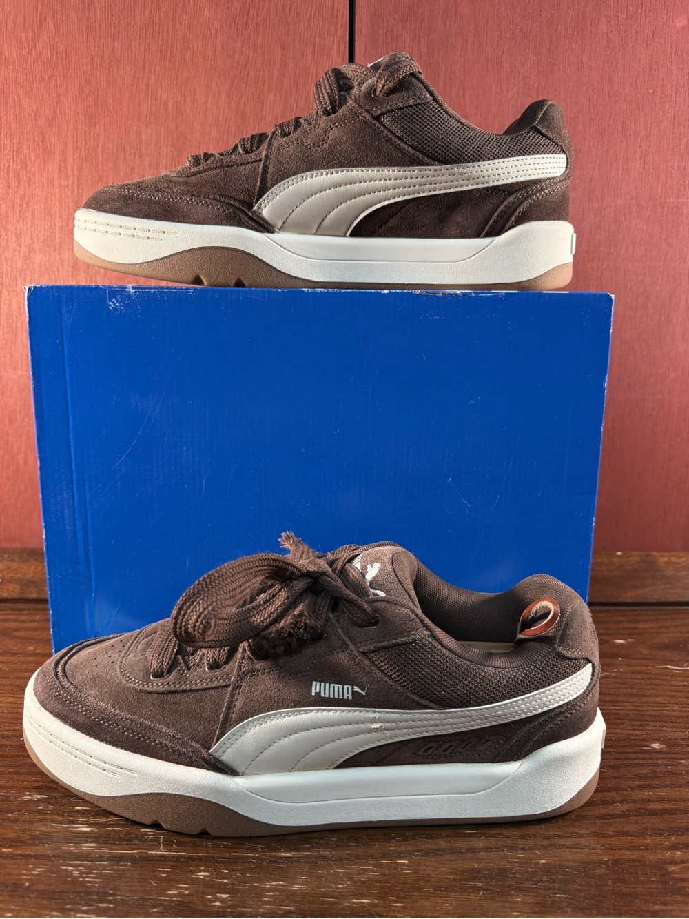 PUMA Park Lifestyle Sk8 Brown Lace Up Men’s Sneakers Size US 11 |400708-06